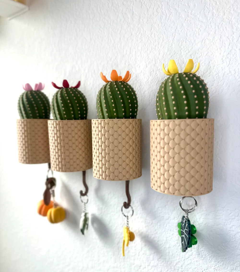 Cacti Key Holder - THE FLAPJACK3D STORE
