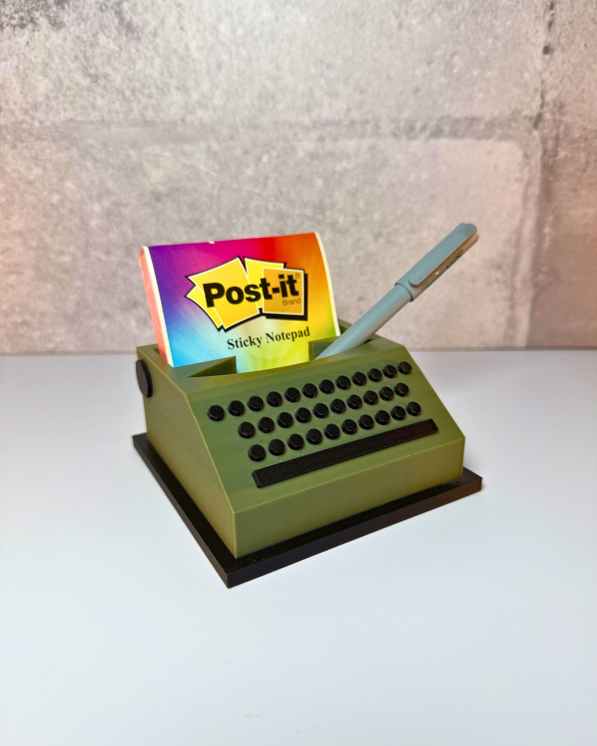 Typewriter Post-it Holder - THE FLAPJACK3D STORE