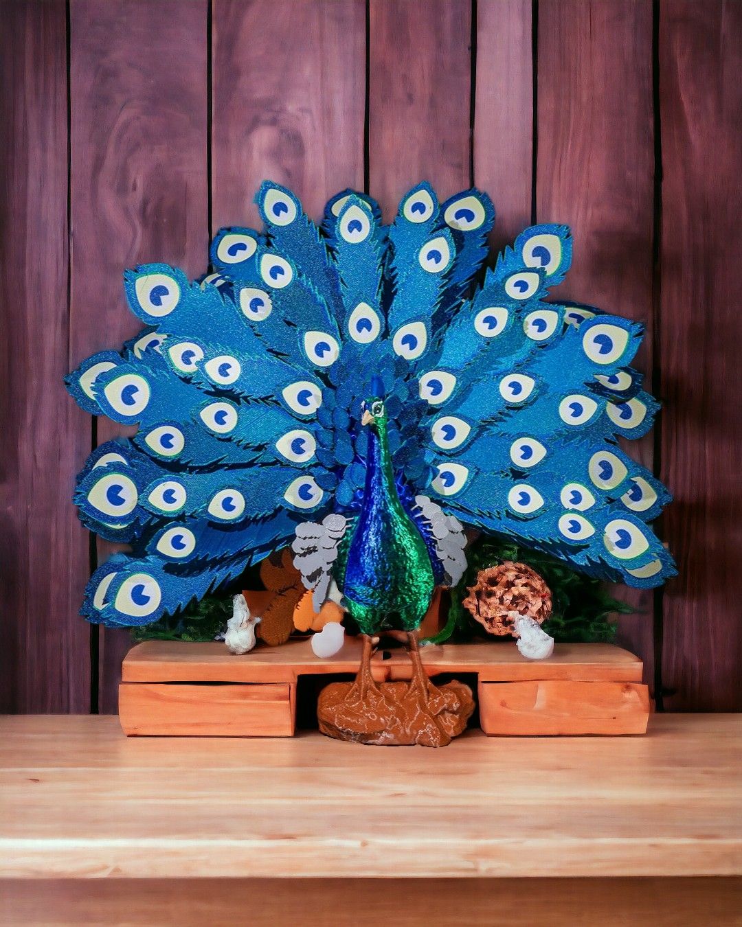 Peacock 3D Puzzle - THE FLAPJACK3D STORE