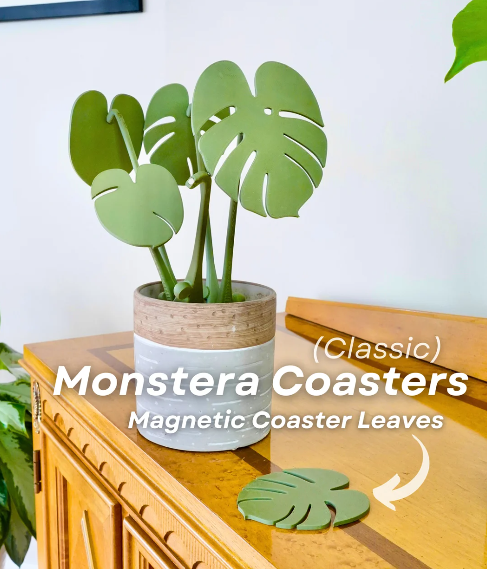 Monstera Coasters - THE FLAPJACK3D STORE