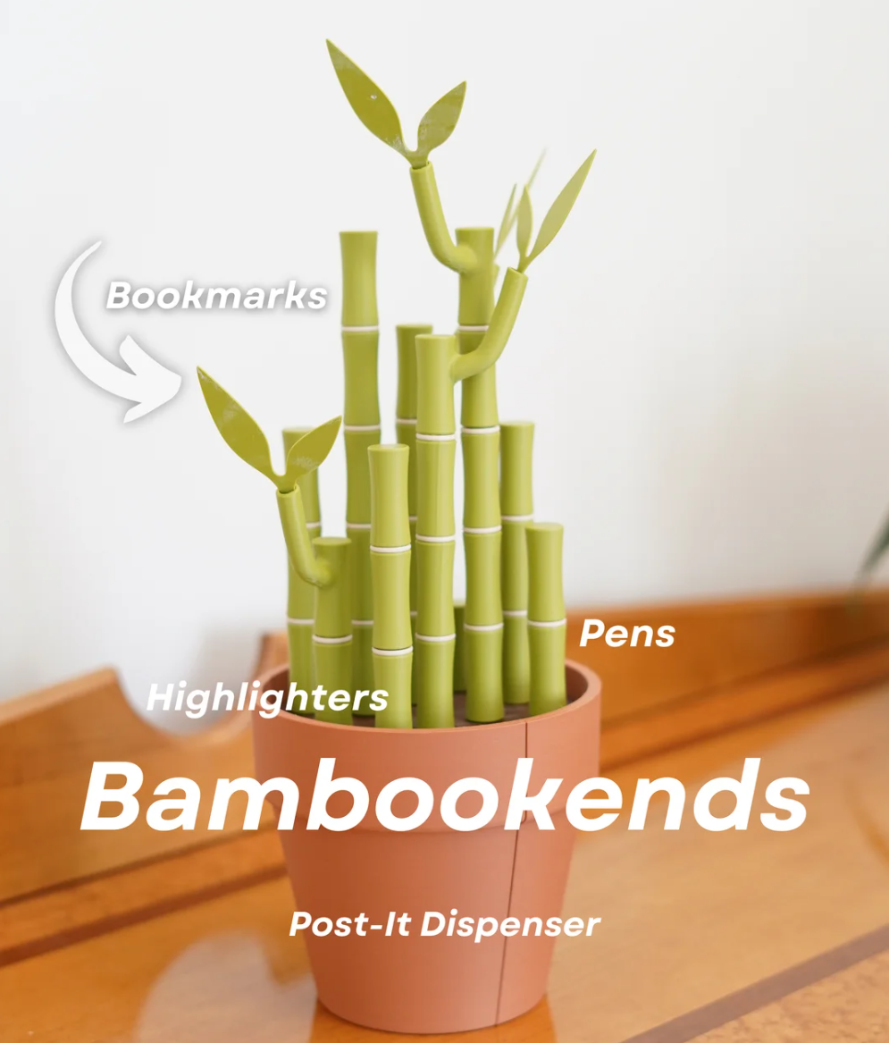 Bamboo Bookend - THE FLAPJACK3D STORE