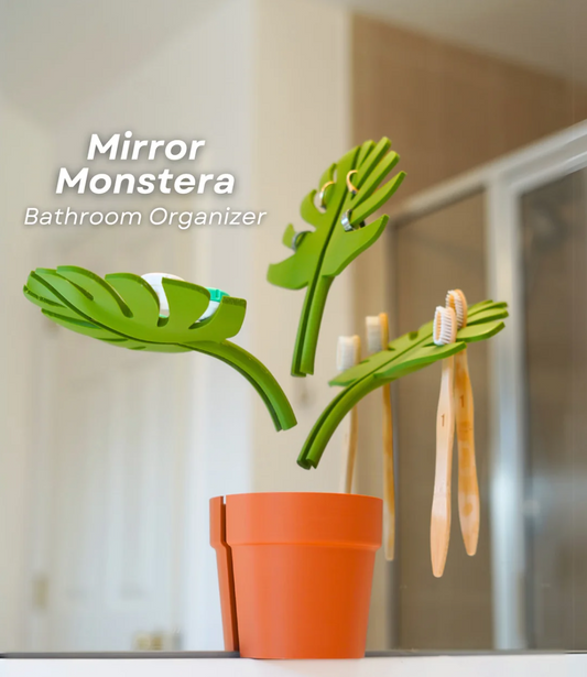 Monstera Bathroom Organiser - THE FLAPJACK3D STORE