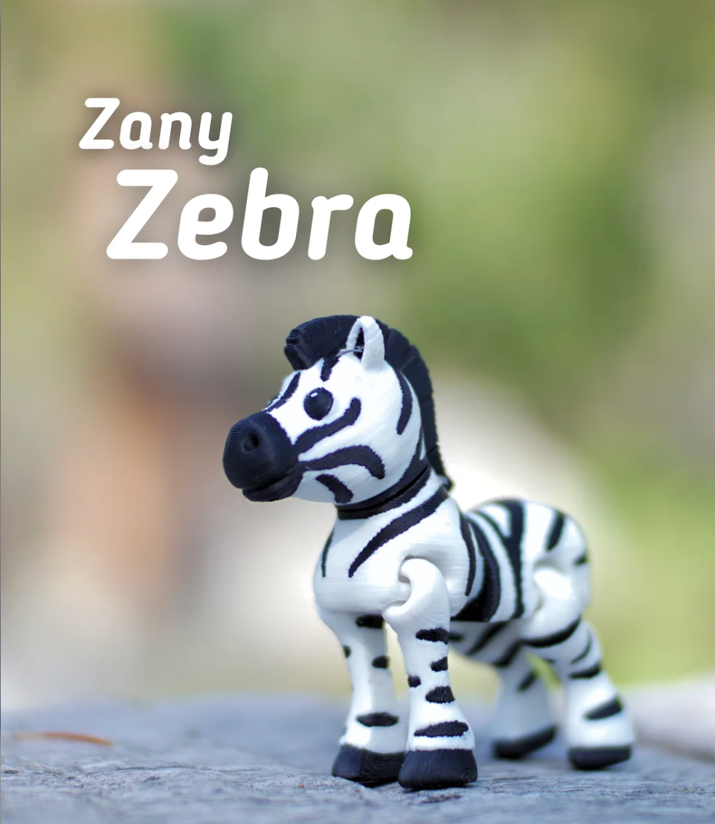 Articulated Zebra - THE FLAPJACK3D STORE