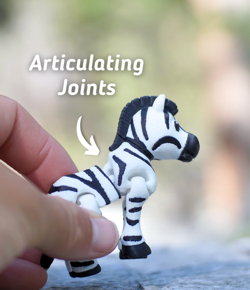 Articulated Zebra - THE FLAPJACK3D STORE