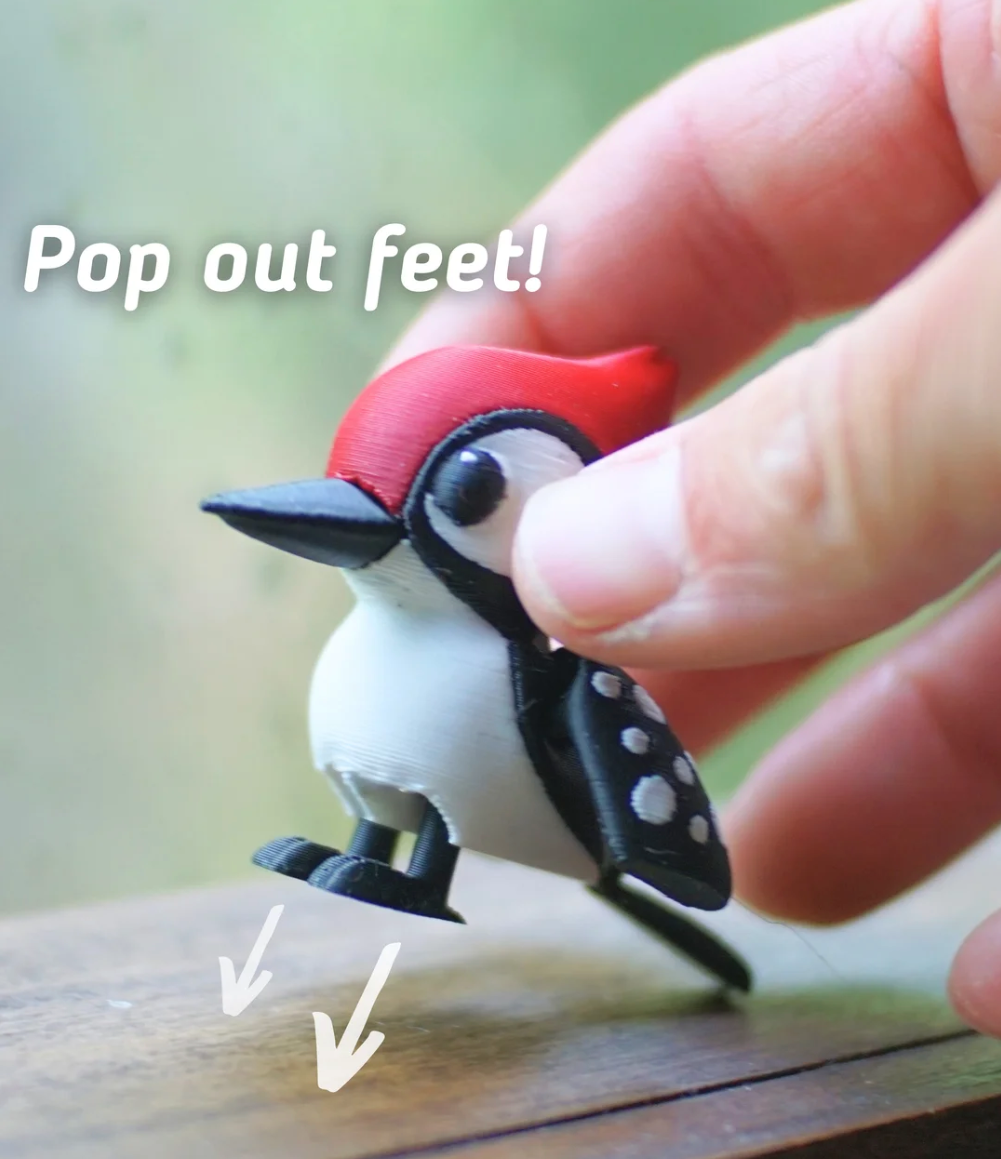 Articulated Woodpecker - THE FLAPJACK3D STORE