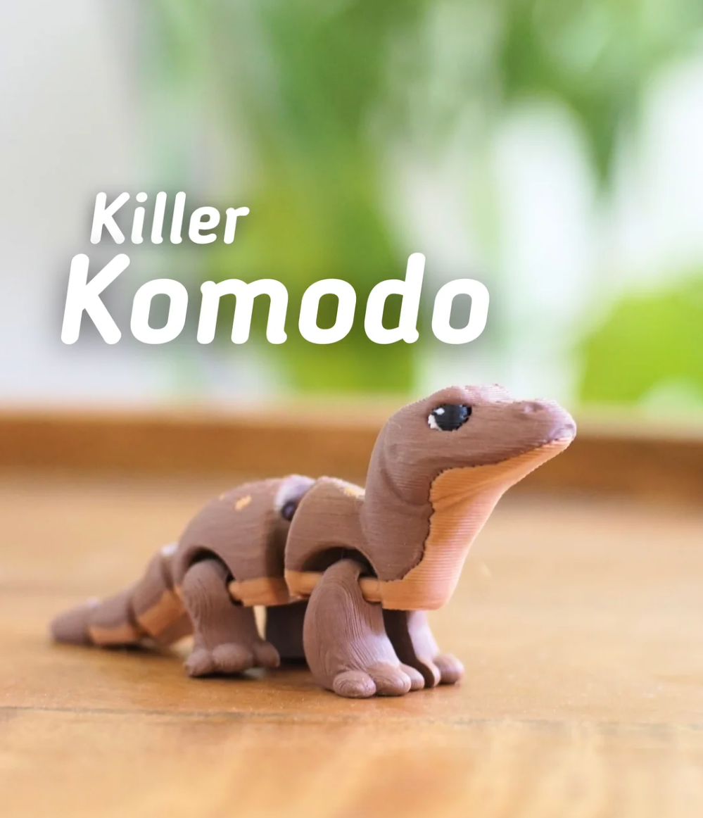 Articulating Komodo Dragon - THE FLAPJACK3D STORE