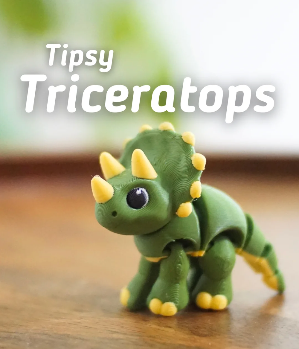 Articulated Triceratops - THE FLAPJACK3D STORE