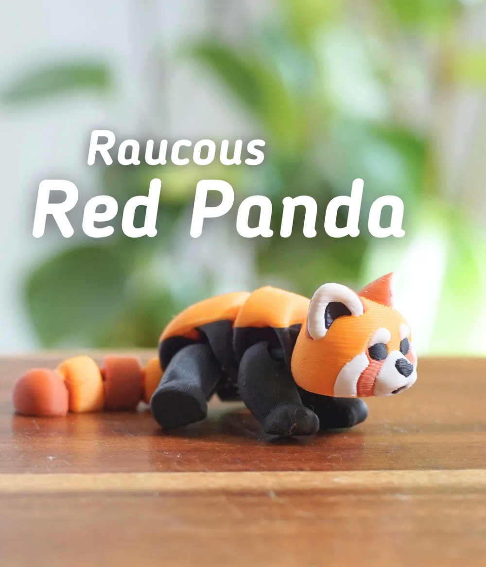 Articulated Red Panda - THE FLAPJACK3D STORE