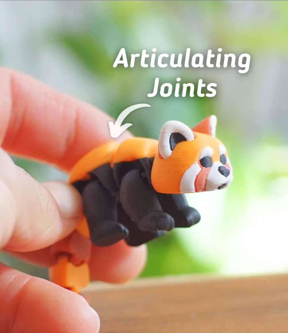 Articulated Red Panda - THE FLAPJACK3D STORE
