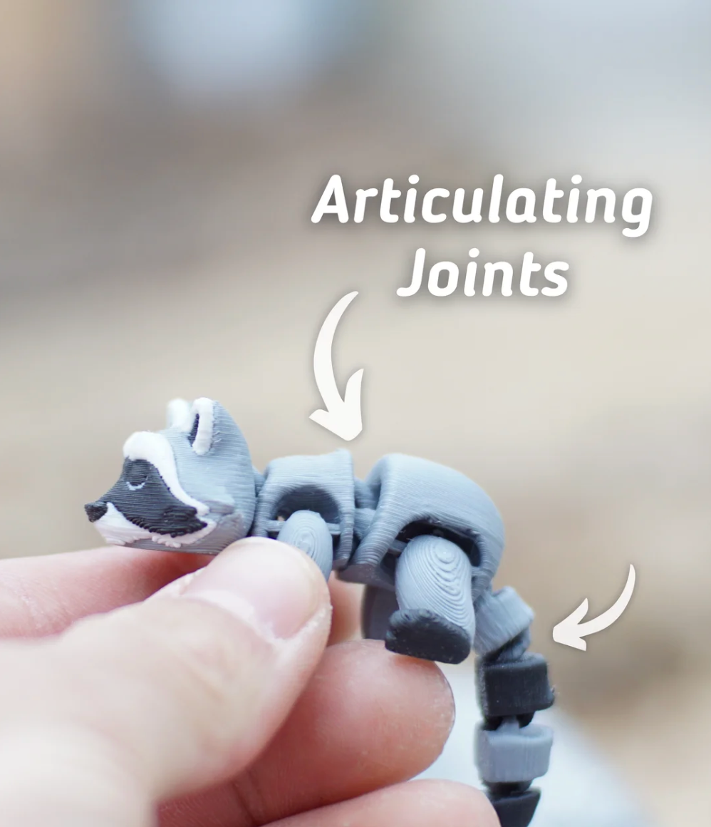 Articulated Raccoon - THE FLAPJACK3D STORE