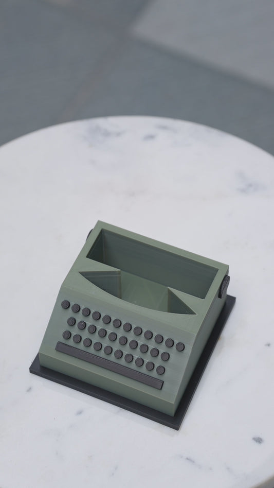 Typewriter Post-it Holder